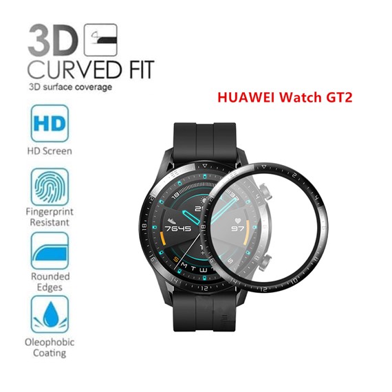 CaseUp Huawei Watch GT2 Pro Tam Kapatan Ekran Koruyucu Siyah 2